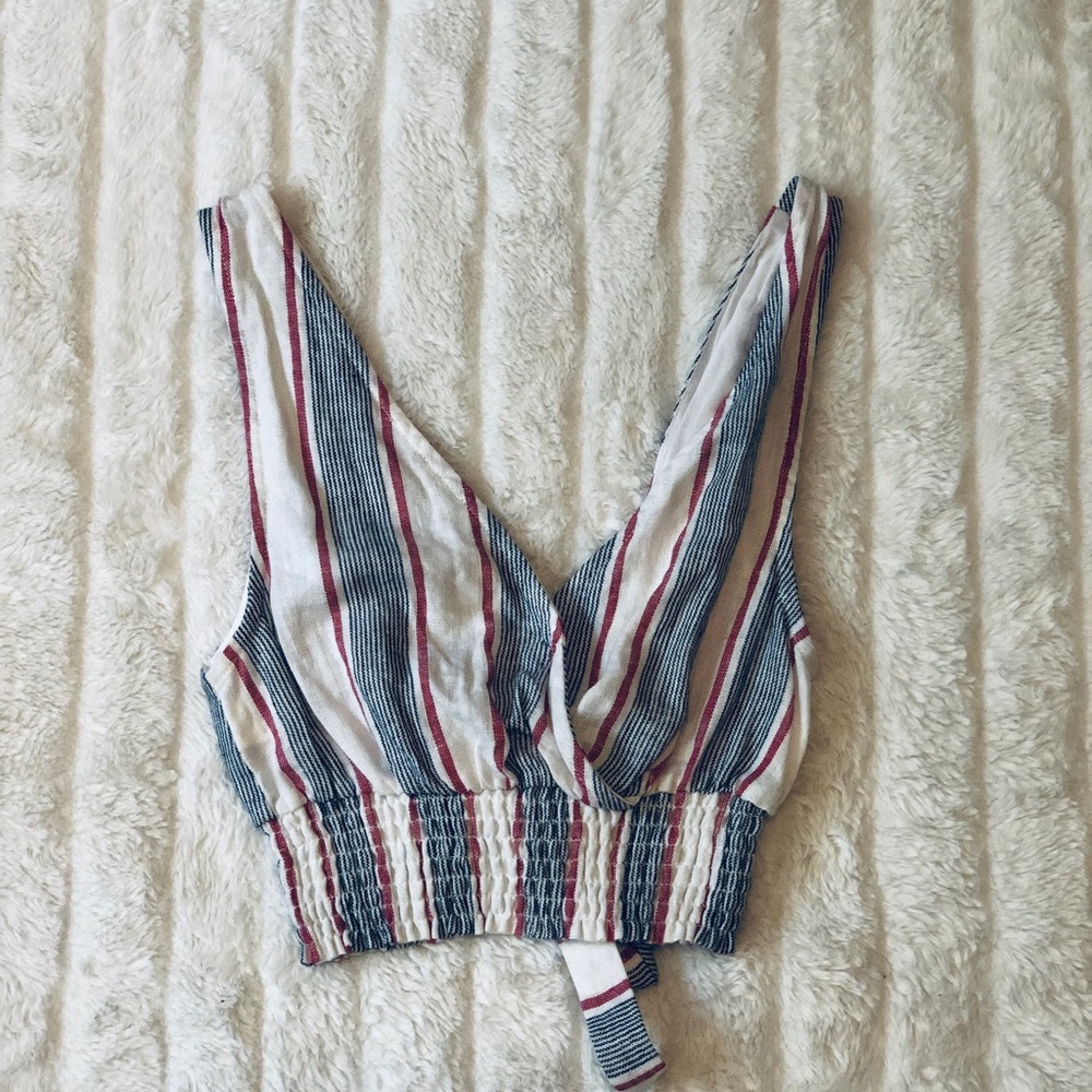 Striped crop tank